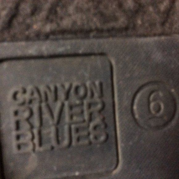 Canyon River Blues Black Suede Southwestern Sweater Boot Size 6M - Picture 5 of 8